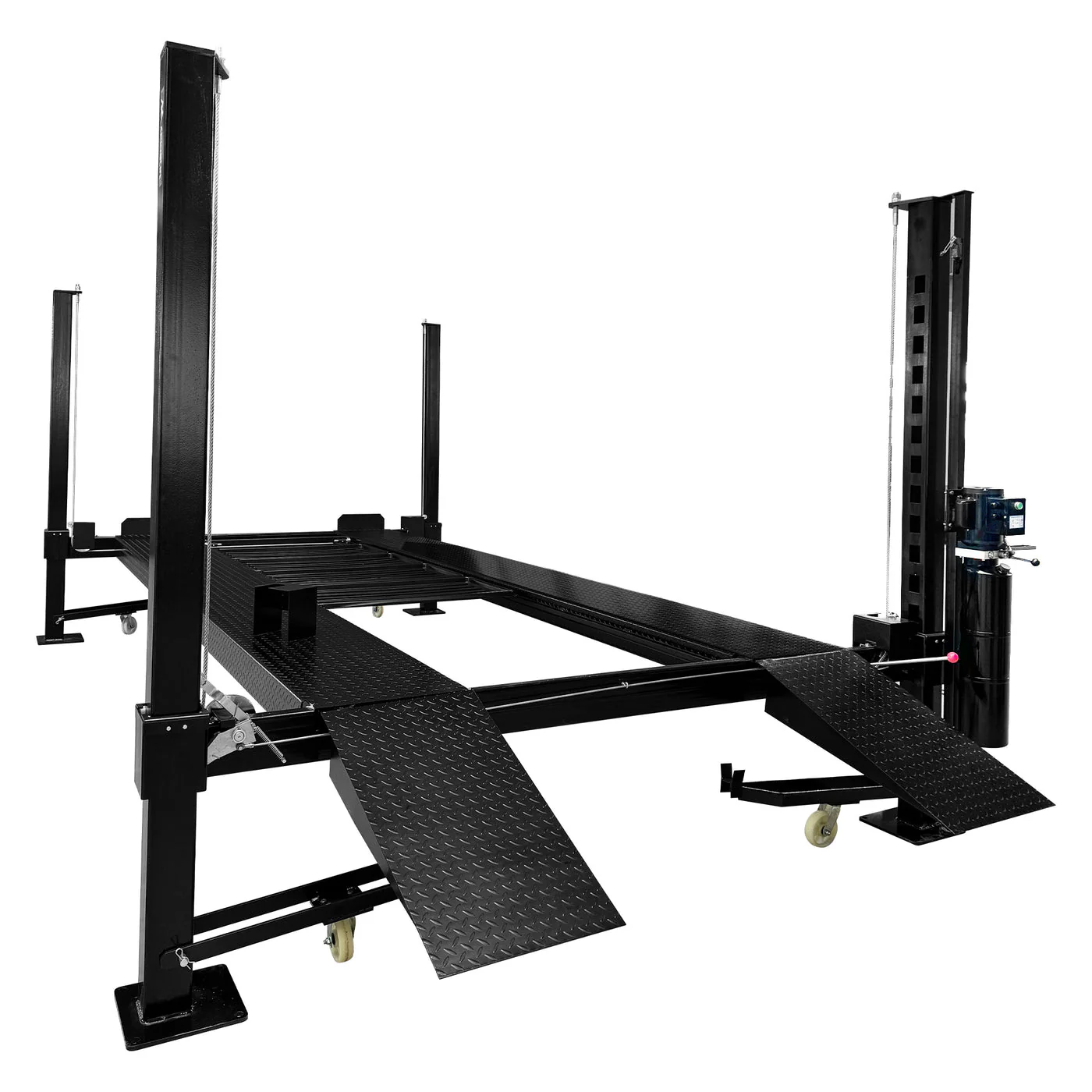 APlusLift 11,000LB 4-Post Portable Parking Storage Service Car Lift #HW-4P11S - Image 3