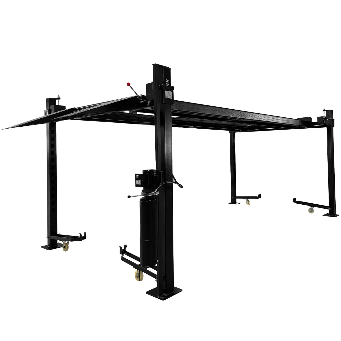 APlusLift 11,000LB 4-Post Portable Parking Storage Service Car Lift #HW-4P11S - Image 9