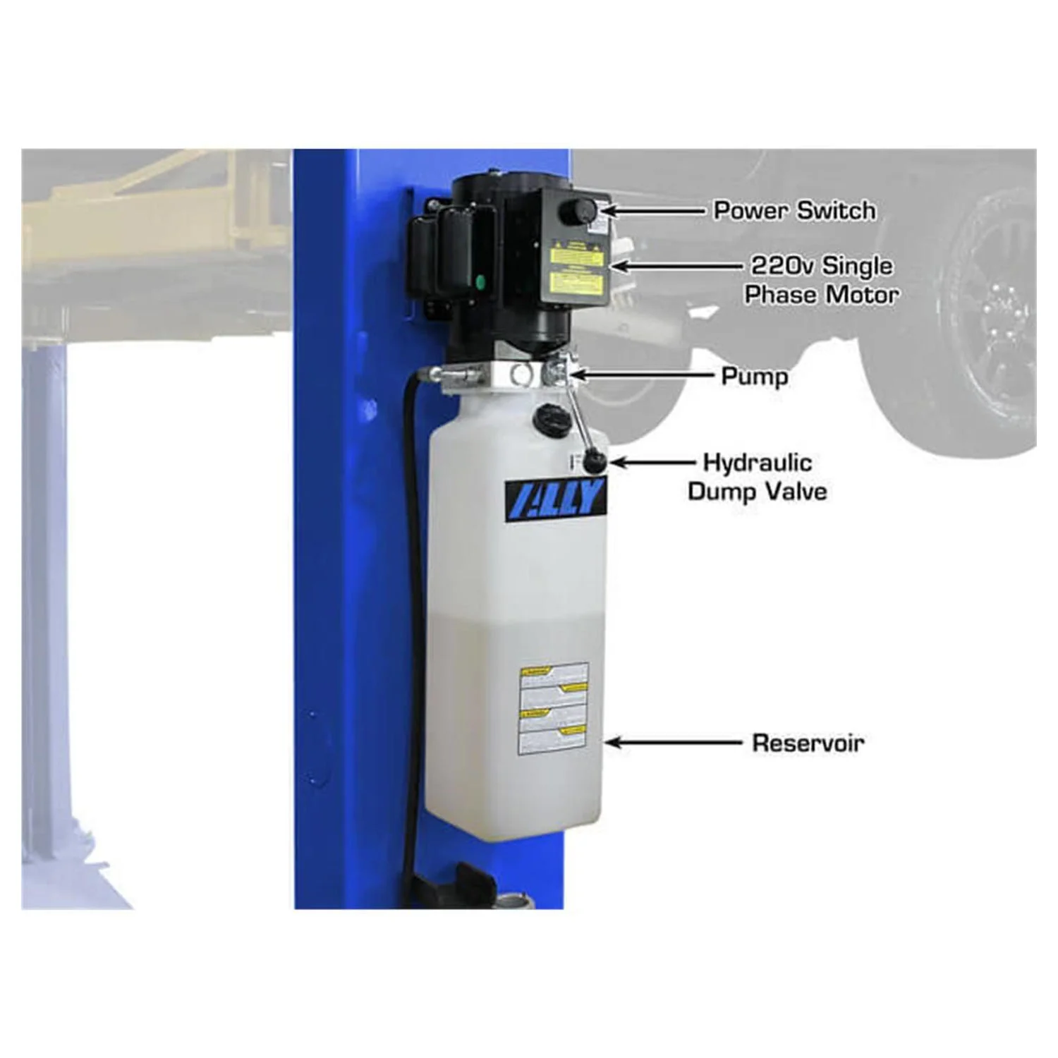 Atlas Platinum PVL9BP ALI Certified 2-Post Lift 9,000 lbs. #ATEAP-PVL9BP-FPD - Image 9