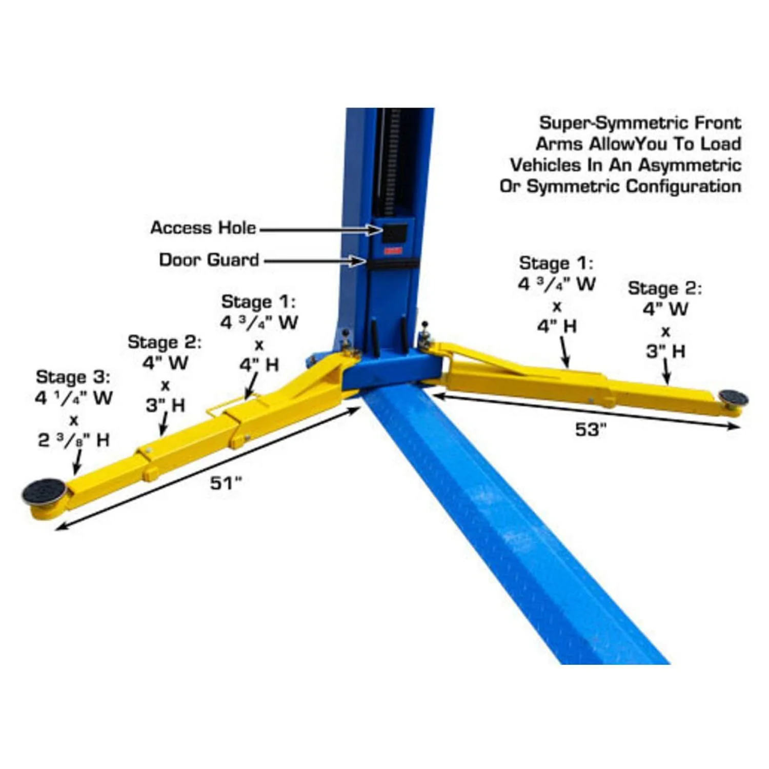 BP10000X Commercial Grade Baseplate 2-Post Lift 10,000 lbs #ATEATTD-BP10000X-FPD - Image 10